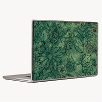 Theskinmantra Floral Sketch Laptop Decal 14.1   Laptop Accessories  (Theskinmantra)