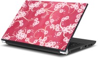 ezyPRNT Abstract Red Plants (15 to 15.6 inch) Vinyl Laptop Decal 15   Laptop Accessories  (ezyPRNT)