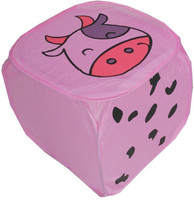 Amita Home Furnishing 20 L Pink Laundry Basket(Fabric) RS.299.00