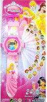 AayKayEnterprises Girls Princess Projector Watch(Pink)