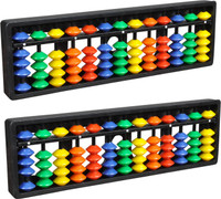 Abica Abacus math learning kit for kids Multicolor 13 rod ( Pack of 2 )(Multicolor)
