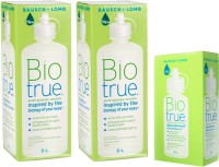 BAUSCH & LOMB Bio True 300ml + 300ml + 60 ml Cleaning Solution(660 ml)
