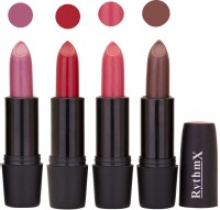 Rythmx Black Important Lipsticks Combo 51(Multicolor,, 16 g)