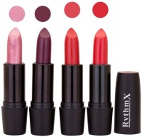 Rythmx Black Important Lipstick Combo 15(Multicolor,, 16 g)