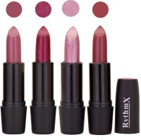 Rythmx Black Important Lipsticks Combo 57(Multicolor,, 16 g)
