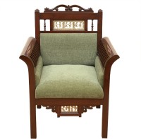 View ExclusiveLane Teak Wood Solid Wood Living Room Chair(Finish Color - Walnut Brown) Price Online(ExclusiveLane)