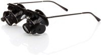 Pia International DUAL GLASS WITH 2LED 20X Magnifying Glass(Black)