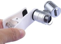 Star Magic Universal Clip-On Microscope with Uv Light 60X Magnifying Glass(Cream)