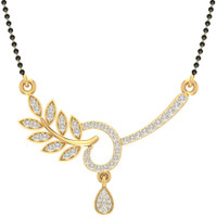 Jewels5 Agrata 18kt Diamond Yellow Gold Mangalsutra Tanmaniya(Rhodium Plated) Jewels5 Agrata 18kt Diamond Yellow Gold Mangalsutra Tanmaniya(Rhodium Plated)