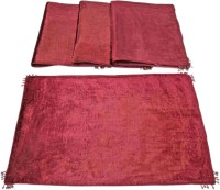Sriam Rayon Prayer Mat(Red, Medium)