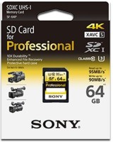 SONY Professional 64 GB Memory Stick Class 10 95 MB/s  Memory Card