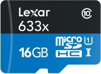 Lexar High-Performance 633x 16 GB MicroSDHC Class 10 95 MB/s  Memory Card(With Adapter)