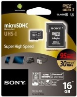 SONY 16 GB MicroSDHC Class 10  Memory Card