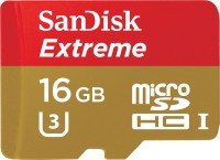 SanDisk Extreme 16 GB MicroSDHC Class 10 90 MB/s  Memory Card