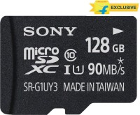 SONY 128 GB MicroSDXC Class 10 90 MB/s  Memory Card(With Adapter)