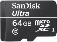 SanDisk Ultra 64 GB MicroSDXC Class 10 30 MB/S  Memory Card