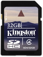 KINGSTON 32 GB SDHC Class 4 20 MB/s  Memory Card
