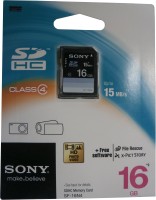 SONY 16 GB SDHC Class 4  Memory Card
