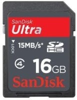 SanDisk Ultra 16 GB SDHC Class 4 15 MB/s  Memory Card