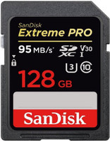 SanDisk extreme pro 128 GB SDXC Class 10 95 MB/s  Memory Card