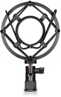 Neewer Black Universal Microphone Shock Mount Holder Clip Anti Vibration Suspension High Isolation with for Studio Condenser Mic Mount Holder(Black)