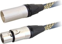 MX XLR MALE TO FEMALE CORD Cable(Silver, Black, Gold)