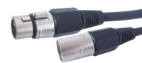 KROWN 3 Pin Mic Male To 3 Pin Mic Female Xlr Cable - 5 Mtr Cable(Black)
