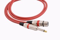 Prodx 5mtr xlr mic extention female to P-38 mono male cable(Red)