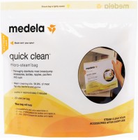Medela Quick Clean Box of 5 Bags(Pack of 5, Clear)