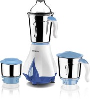 PHILIPS HL7511 Daily Collection 550 W Mixer Grinder (3 Jars, White & Blue)