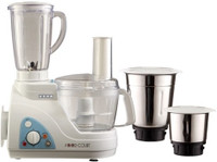 USHA FP2663 600 W Mixer Grinder (3 Jars, White)