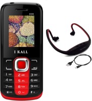I Kall K99 with MP3/FM Player Neckband(Red & Black)