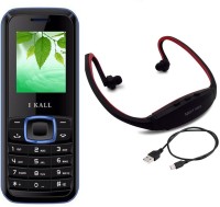 I Kall K19 with MP3/FM Player Neckband(Black & Blue) - Price 799 33 % Off  