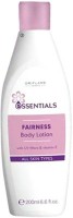 Oriflame Sweden Essentials Fairness Body Lotion with UV Filters & Vitamin E(200 ml) - Price 139 50 % Off  