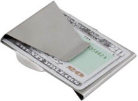 Slim Clip Pocket Wallet Stainless Steel Money Clip(Steel)