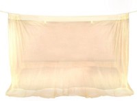 Purabi Nylon Adults Double Bed Mosquito Net(Cream)