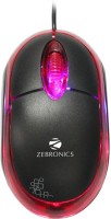 Zebronics zebronics neon black and red Wired Optical Mouse(USB, Black)   Laptop Accessories  (Zebronics)
