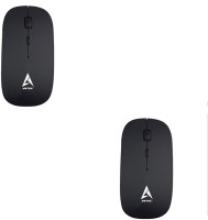 Artek Classic Pack of 2 Wireless Optical Mouse(USB, Black)   Laptop Accessories  (Artek)