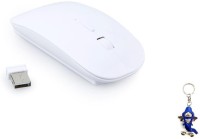 Terabyte Ultra thin 2.4GHz White Wireless Optical Mouse(USB, White)   Laptop Accessories  (Terabyte)