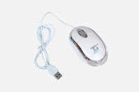 View TacGears TG-WM-6001 Wired Optical Mouse(USB, White) Laptop Accessories Price Online(TacGears)