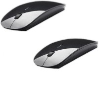 View Outre 2PC 2.4Ghz Ultra Slim Wireless Optical Mouse(USB, Multicolor) Laptop Accessories Price Online(Outre)
