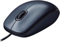Logitech M90 Wired Optical Mouse(USB, Black)   Laptop Accessories  (Logitech)
