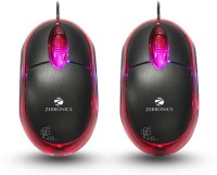 Zebronics Neon Wired Optical Mouse(USB, Black & Red)   Laptop Accessories  (Zebronics)