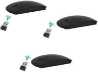 FKU Sets Of 3 Ultra Slim Wireless Optical  Gaming Mouse(USB, Black)   Laptop Accessories  (FKU)