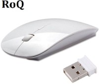 View ROQ 2.4Ghz Ultra Slim Wireless Optical Mouse(USB, White) Laptop Accessories Price Online(ROQ)