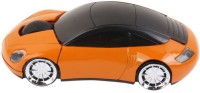 Shrih 2.4G Car Shaped LED Wireless Optical Mouse(USB, Orange)   Laptop Accessories  (Shrih)