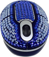 View Shrih Crystal Rhinestone Wireless Optical Mouse(USB, Blue) Laptop Accessories Price Online(Shrih)