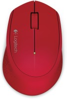 Logitech M280 Wireless Optical Mouse(USB, Red)   Laptop Accessories  (Logitech)
