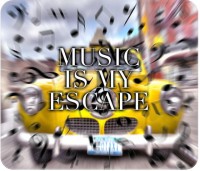 View Allthingscustomized Music is My Escape Mousepad(Multicolor) Laptop Accessories Price Online(Allthingscustomized)