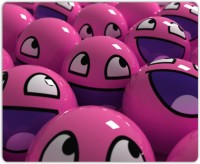 View Lovely Collection Smiling Balls Mousepad(Multicolor) Laptop Accessories Price Online(Lovely Collection)